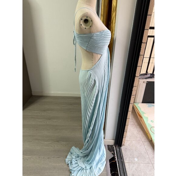 A.L.C. Moira Pleated Halter Maxi Dress - Picture 3 of 11